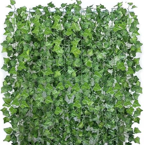 GreeneryVine 47 Pack 329 Feet Fake Vines, Ivy Garland, Artificial Leaves Leaf Greenery Hanging Foliage for Bedroom, Wall Garden Decor - Image 1
