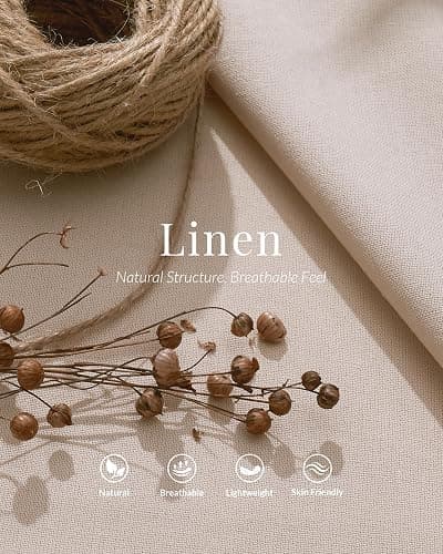 MOOSLOVER Women Linen Lightweight Barrel Pants Drawstring Comfort Casual Lounge Pants Baggy Loose Ankle Pants with Pocket thumbnail 5