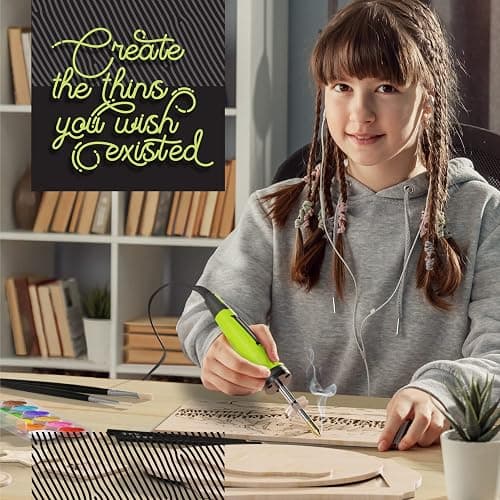 Craft Culture Beginners Wood Burning Kit for Kids, Teenage Boys & Girls - Christmas Gifts for Boy & Girl - Craft Projects Birthday Gift Idea for Children Teen Woodburning DIY Hobby Kits Art Activities thumbnail 6