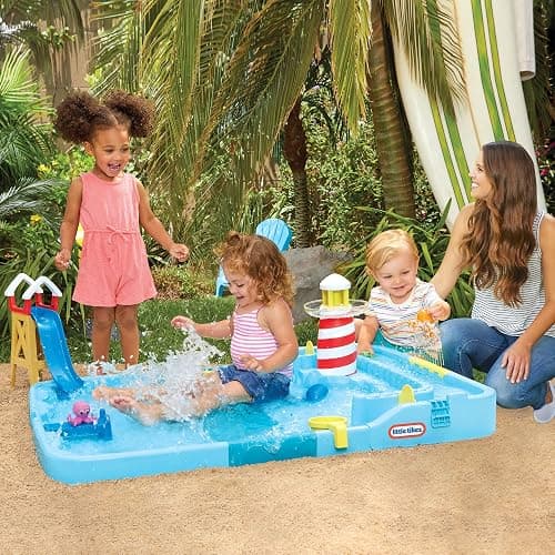 Little Tikes Splash Beach Water Table Splash Pad for Kids, Boys, Girls Ages 2+ Years thumbnail 2