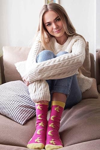 Women's Premium Comfort Banana Socks 4-10 thumbnail 5