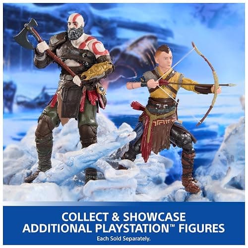 PlayStation God of War Ragnarök, 6” Kratos Action Figure with 5 Accessories, The Shapes Collection, for PS5 Fans & Collectors Ages 17+ thumbnail 7