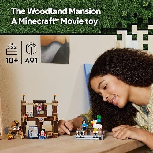 LEGO Minecraft Woodland Mansion Fighting Ring - Building Toy for Kids Age 10+ - Includes Steve, Garrett, & Henry Minecraft Figures, Plus a Chicken Jockey & More - Birthday Gift Idea for Fans - 21272 thumbnail 2