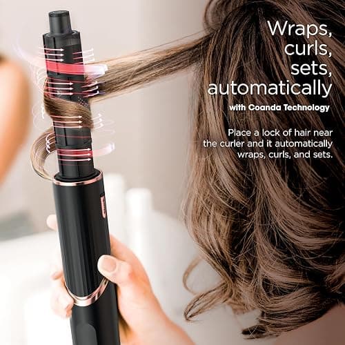 Shark Hair Dryer | FlexStyle Hair Styling System | Portable & Powerful Blow Dryer Brush | Hair Curler & Volumizer | 6 Styling Tools Included | Best for All Hair Types | Black | HD440BK thumbnail 11