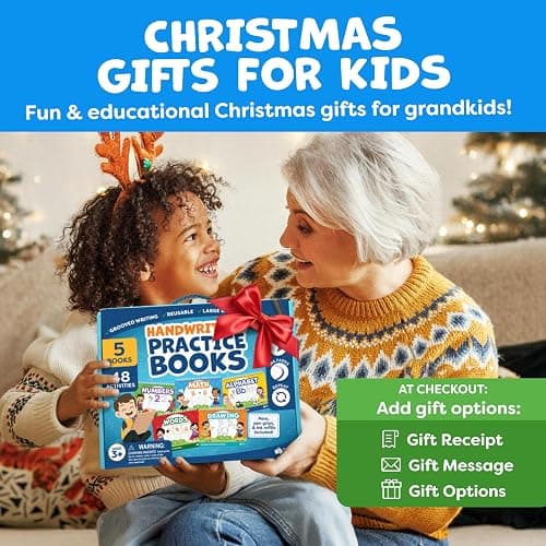 Magic Grooved Writing Practice for Kids - Grooved Handwriting Practice for Kids 5-7 8-10 Magic Copybooks - Tracing Books for Ages 3-5 - Preschool Learning Activities, 3 Year Old Boy Gift thumbnail 4