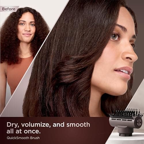Shark SpeedStyle Pro Flex Professional Performance High-Velocity Hair Dryer System with Scalp Shield & IQ Speed Styling and Drying Suite, Lightweight, Ionic, No Heat Damage, Mocha Silver, HD542 thumbnail 10