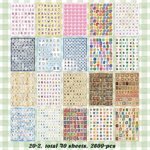 ZHIJIANHZ 2600Pcs Magazine Letter Stickers Book for Scrapbook Album, Vintage Ransom Alphabet Stickers for Journaling, Scrapbook Supplies and Book Decor with 40 Sheets Pre-Cut Viny thumbnail 4