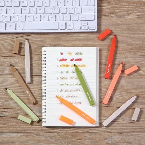 Mr. Pen- Aesthetic Highlighters No Bleed, 8 Pack, Assorted Colors | Chisel Tip, Cute Highlighters Assorted Colors for Journaling, Highlighting, Underlining, Fast Dry, Back to School Supplies thumbnail 2
