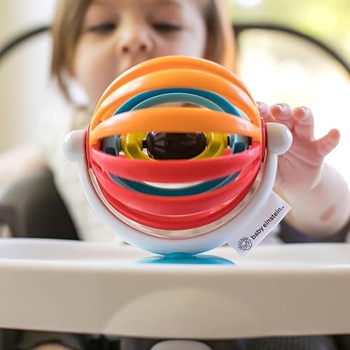 Baby Einstein Sticky Spinner BPA-free Suction Cup High Chair Activity Toy and Tray Toy for Early Development, 3mo+ thumbnail 2