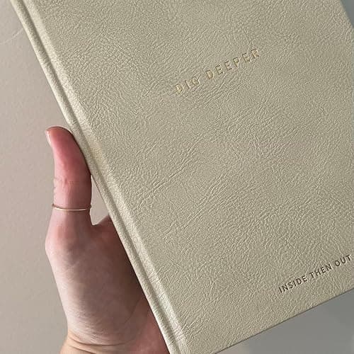 INSIDE THEN OUT Dig Deeper Journal - Guided Daily Journal With 180 Undated Prompts for Intention, Healing, Growth, Gratitude, Self Love & Discovery , Wellness, and Mindfulness - Self Care Routine Gift for Women and Men thumbnail 4
