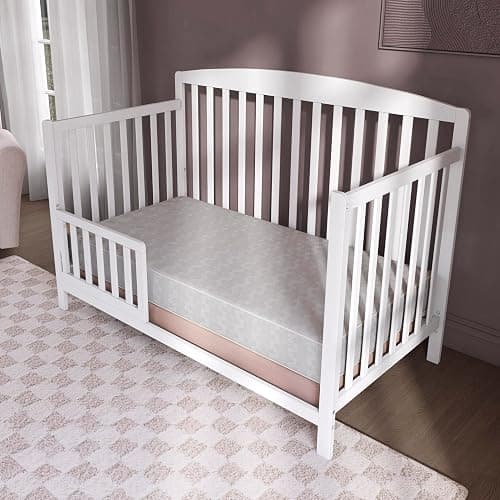 Dream On Me Honeycomb Orthopedic Firm Fiber Standard Baby Crib Mattress, Greenguard Gold and JPMA Certified, 5” Fiber Core Optimum Support, Fits Crib and Toddler Bed, Waterproof Vinyl Cover thumbnail 2