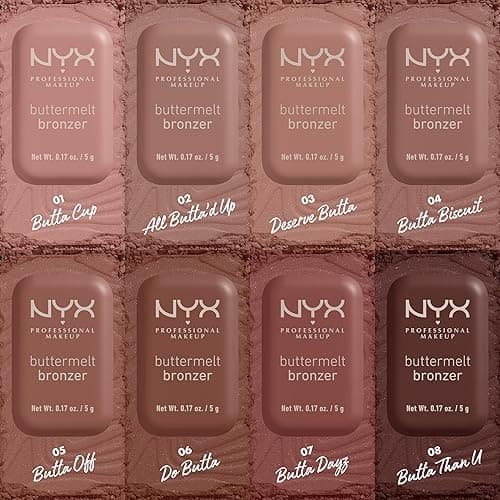 NYX PROFESSIONAL MAKEUP Matte Buttermelt Bronzer, Longwear Face Makeup with Up to 12 Hours of Wear, Vegan Formula - All Butta'd Up - 02 - All Butta'd Up - 0.17 Ounce (Pack of 1) thumbnail 5