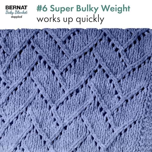 Bernat Baby Blanket Dappled Crocus Faerie Yarn - 2 Pack of 300g/10.5oz - Polyester - 6 Super Bulky - 220 Yards - Knitting/Crochet thumbnail 5