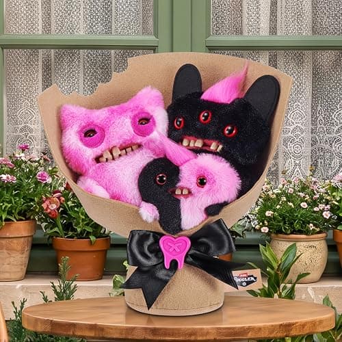 Fuggler Bouquets: 2x9 Inch + 1x3.5 Inch Plush Set (Munch Munch, Reek-o, Munch-o) by ZURU, Funny Ugly Monster Designs, Unique Gift for Collectors thumbnail 2