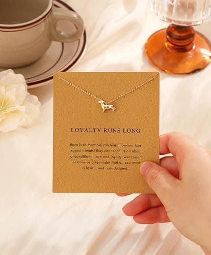 14K Gold Plated Pendant Necklace for Women, Dainty Charm Good Luck Inspirational Gifts for Her Friendship Necklace Cherry, Positive Duck, Shell Pearl Fish Beach Jewelry thumbnail 4