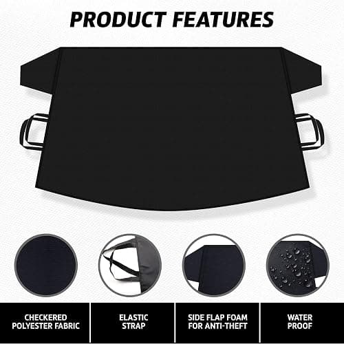 Autovir Windshield Cover for Ice, Snow & Frost Protection (69x42 inches) | All-Weather Car Windshield Protector for Sedans, SUVs & Hatchbacks thumbnail 2
