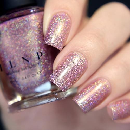 ILNP Ballet Slipper - Soft Pink Holographic Nail Polish thumbnail 11
