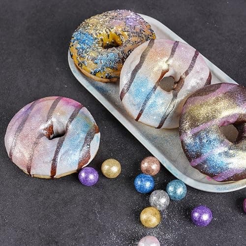 NiHome Edible Food-Grade Glimmer Powder Glitter Luster Dust Metallic Food Decorating Sprinkle Glimmery Dust for Drink Wine Beverage Cake Candy Dessert Bakery Restaurant Vegan (0.18oz/5g, Light Pink) thumbnail 7