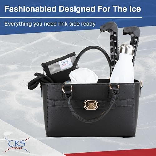 CRS Cross Rink Side Tote. Ice Skating Accessory Bag-Figure Skating, Roller, Inline Skaters, Dance, Cheer.Organizes Guards Water Bottle Phone thumbnail 2