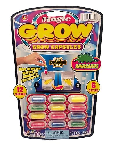 JA-RU Universal Specialties, Magic Grow Capsules 6 Pack, 72 Capsules Sea Creatures, Dinosaur, Animal Farm Toys. Water Growing Toys for Kids. Animal Party Favors Fidget Toy.305-6A thumbnail 3