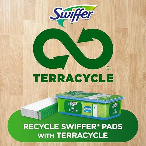 Swiffer Sweeper Wet Mopping Cloths, Mops for Floor Cleaning, Open-Window Fresh, 24 Count thumbnail 6