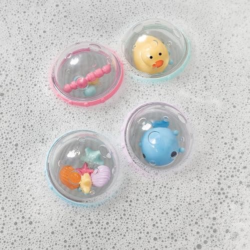 Munchkin® Float & Play Bubbles™ Baby and Toddler Bath Toy, 4 Count thumbnail 2