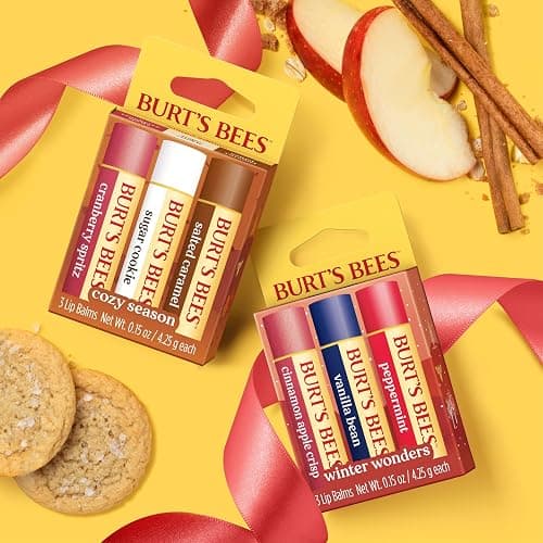 Burt's Bees Cozy Season Lip Balm Set, Natural Origin Lip Care, 3 Tubes, 0.15 oz. thumbnail 8