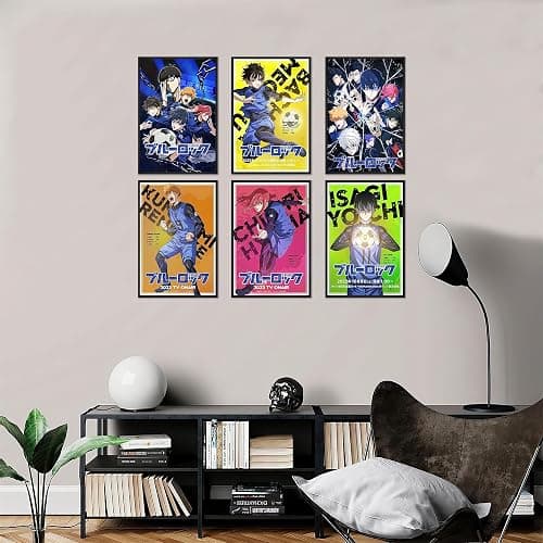 GaVik Blue Lock Poster Anime Posters for Room Aesthetic Print Set of 6 Wall Art for Girl and Boy Teens Dorm Decor 8 in x12 in Unframed thumbnail 4