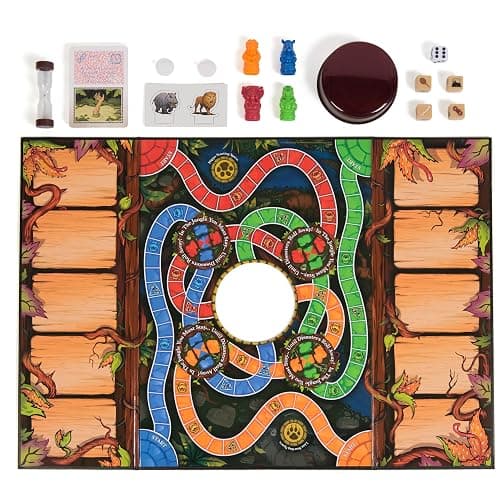 Spin Master Games, Jumanji 30th Anniversary Edition, The Classic Thrilling Adventure Family Board Game Based on The Action-Comedy Movie, Updated Jungle Challenges, 2-4 Players, for Ages 6 & Up thumbnail 7