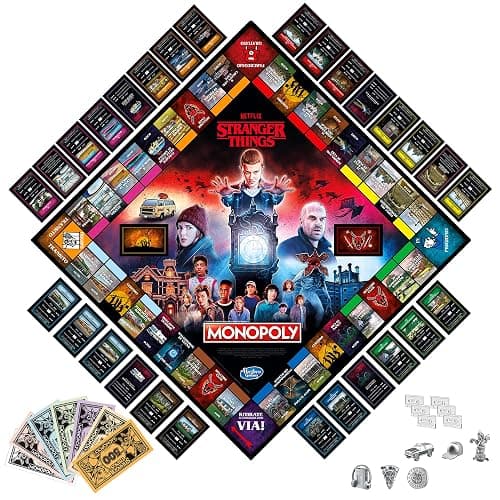 Hasbro Gaming Monopoly Stranger Things Gioco da Tavolo per Adulti e Ragazzi dai 14 Anni in su, Multicolore, 41 x 400 x 267 mm (Lingua Italiana) thumbnail 4