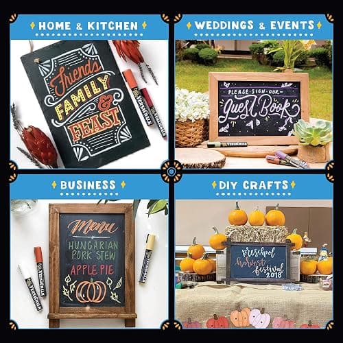 VersaChalk Metallic Liquid Chalk Markers, Set of 8-5mm Tip thumbnail 6
