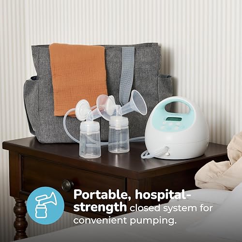 Spectra S1 Plus Hospital Grade Double Electric Breast Pump with Rechargeable Battery, Blue thumbnail 2