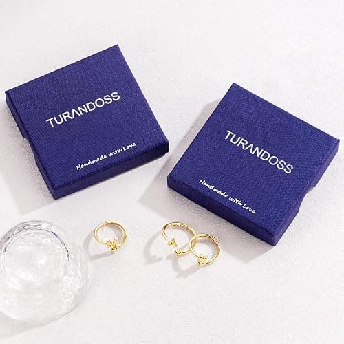 Turandoss Birthday Gifts for 6 7 8 9 10 11 12 13 14 15 16 Year Old Girls | Teen Girl Gifts Trendy Stuff, 14K Gold Plated Initial Letter A-Z Adjustable Heart Ring, Personalized Rings for Teen Girls thumbnail 7