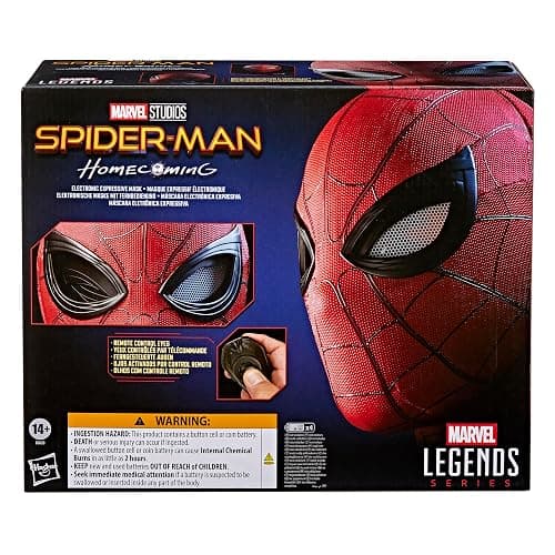 Spider-Man Marvel Legends Series Homecoming Electronic Expressive Mask, Premium Interactive Roleplay Gear for Adults thumbnail 3