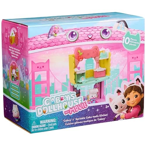 Gabby's Dollhouse: The Movie, Cakey's Sprinkle Cake-Tastic Kitchen, Toy Figure, & Dollhouse Accessories, Kids Toys for Girls & Boys Ages 3 and Up thumbnail 9