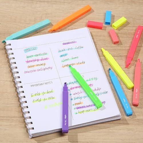 Mr. Pen- Aesthetic Highlighters No Bleed, 8 Pack, Assorted Colors | Chisel Tip, Cute Highlighters Assorted Colors for Journaling, Highlighting, Underlining, Fast Dry, Back to School Supplies thumbnail 8