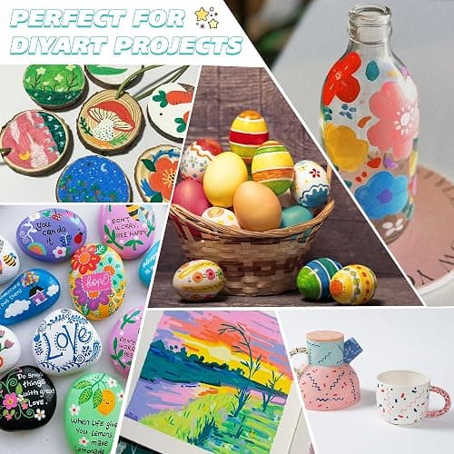 TBC The Best Crafts Acrylic Paint Markers, 108 Colors Dual Tip | Double Zipper Canvas Bag – Waterproof, Non-Toxic, Art Supplies for Wood, Glass, Rock, Ceramic – Gift for Artists & Hobbyists thumbnail 8