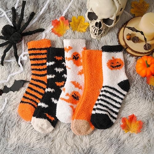 floconssy Fuzzy Socks for Women, Fall Fluffy Slipper Socks, Cozy Home Socks | Plush Soft Winter Socks, Warm Thick Sleeping Socks, Holiday Gifts for Women Mom Wife Grandma, Ideal for Lounging 5/6 Pairs thumbnail 7