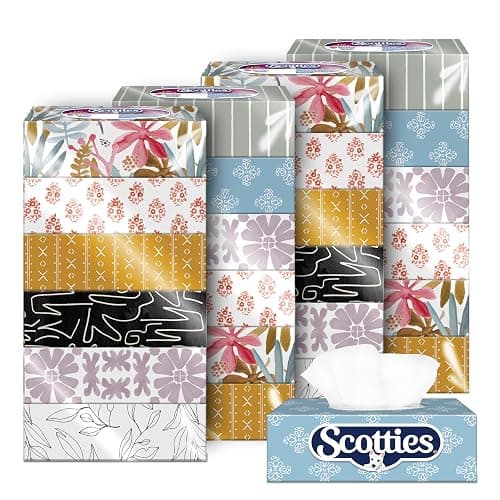 Scotties Original Everyday Care Facial Tissue, Hypoallergenic and Dermatologist Tested, 24 Boxes, 126 Tissues per Box - Image 1