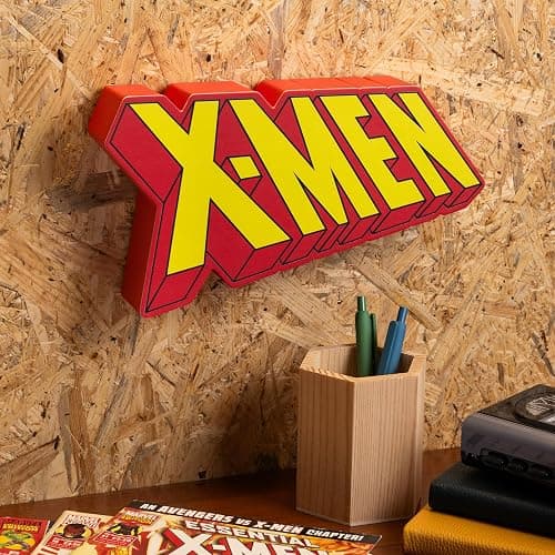 Paladone X-Men Logo Light - Officially Licensed Marvel Merchandise & Room Decor, Freestanding or Wall Mountable Collectible Gift for Wolverine Fans, Battery Opperated thumbnail 5