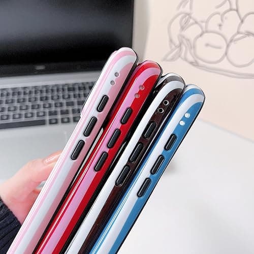 Finyosee Compatible with iPhone 17 Pro Max Case with Cute Fashion Striped Aesthetics Design Simple Case for Girls Women, Slim TPU and Hard PC Protection Cover for iPhone 17 Pro Max-Pink thumbnail 5