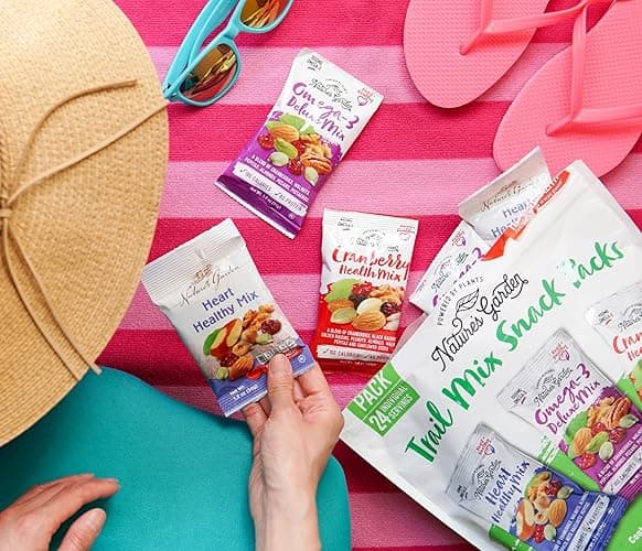 Nature's Garden Healthy Trail Mix Snack Pack - 28.8 oz - Healthy Trail Mix - 1.2 Ounce (Pack of 24) thumbnail 3