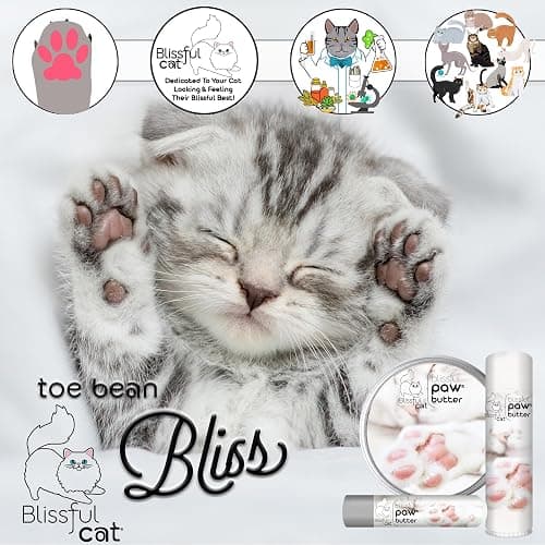 The Blissful Cat Paw Butter, Moisturizer for Dry Paw Pads, Softens and Protects Rough Feet, Versatile, Lick-Safe Balm, 2 oz. thumbnail 3