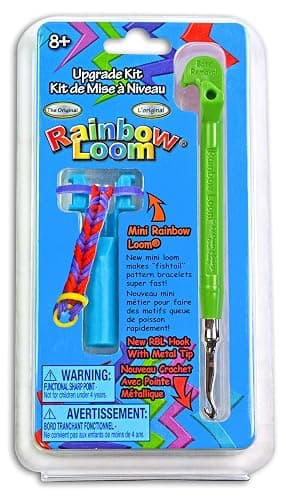 Rainbow Loom Upgrade Kit - Green Metal Hook - Image 1