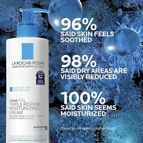 La Roche-Posay Lipikar AP+ Triple Repair Moisturizing Cream | Face & Body Lotion For Dry Skin | Shea Butter & Niacinamide Moisturizer | Gentle Face & Body Cream For Dry, Rough & Sensitive Skin thumbnail 4