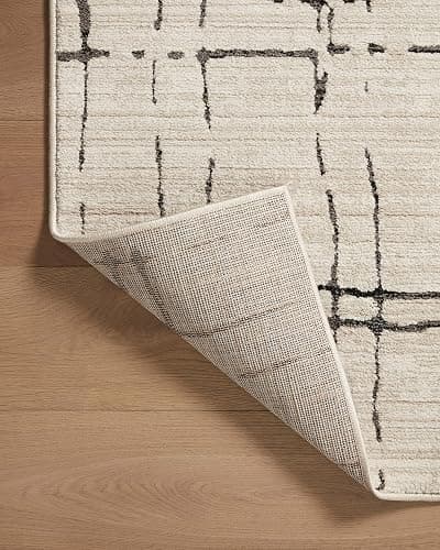 Loloi Darby Sand/Dk. Grey 11'-6" x 15' Area Rug | DAR-06 Approx. 11x15 Beige Living room Dining room Bedroom, Contemporary, Sophisticated, Cozy, Hand-Knotted, Area Rug thumbnail 6