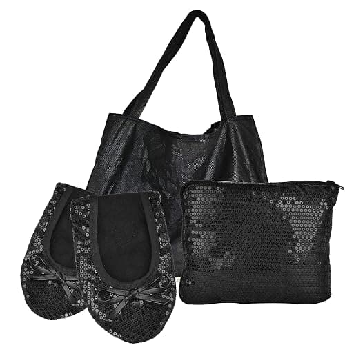 Women's Foldable Flats – Portable Ballet Slippers Shoes for Travel, Wedding – Fits in Purse - Image 1