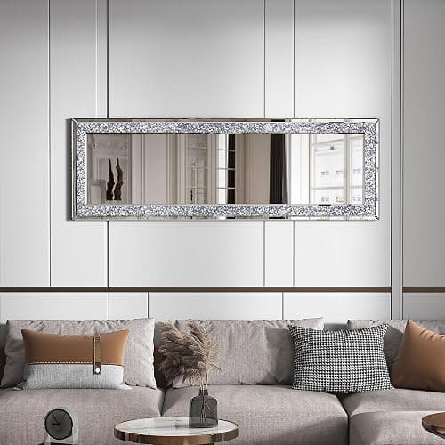 JACUKO Floor Mirror Full Length 18×59 Inch, Full Body Mirror with Frame, Wall Mirrors for Wall Full Length Mirror with Stand, Standing Mirrors for Dressing Bedroom Living Room Home Decor thumbnail 7