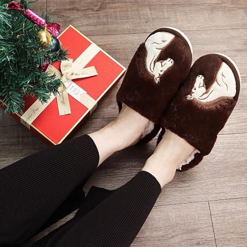 Jeasona Animal Slippers Women Sloth Horse Owl Penguin Elephant Gifts for Women thumbnail 4