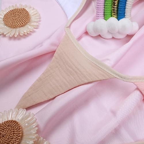 Pennant Banner Flags,Infant and toddler room decoration pennant,for Nursery Decor Baby Birthday Boho Wedding Shower Party Event (Pink Colorful Banner) thumbnail 7